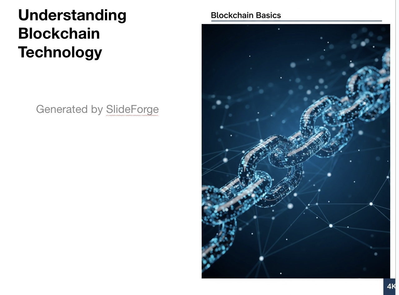 AI-generated professional presentation slides created with SlideForge presentation generator - Beautifully designed automated PowerPoint slides